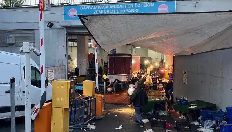 Pazar Yerinde Kaotik Anlar: Biber Gazı Hava Yoluyla Yayılınca Panic Patladı!