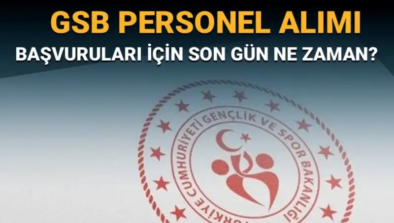 Gençlik ve Spor Bakanlığı Personel Alımında Son Başvuru Tarihi Ne Zaman?
